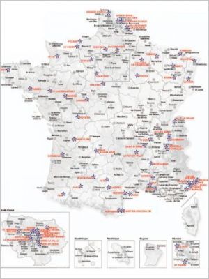 carte de France villes labellis�es