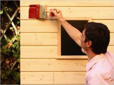 La peinture � l'ocre pour le bois
