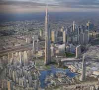 Burj Dubai, toujours plus haut � 688 m�tres