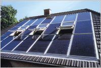 Panneaux solaires int�gr�s