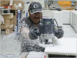 Corian - proc�d� de transformation