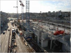 Chantier p�le multimodal