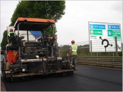 chantier route Le Mans Colas