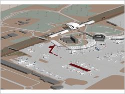 Le terminal 3 de l�a�roport de Lyon 