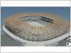La charpente du stade de  Nice 