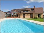 V�randa g�om�trique Eure-et-Loir + jardin