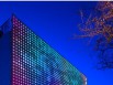 Le «Media Wall» de nuit