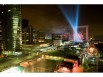 Feux d'artifice à la Grande Arche lors de la coupe du monde rugby en 2007