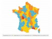 Augmentation des taux départementaux entre 2003 et 2008