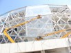 Vue des membranes en ETFE 