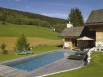 Une harmonisation parfaite entre piscine et chalet