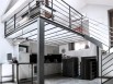 Une mezzanine dont l'installation résulte directement de l'implantation de la cuisine