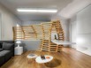Un claustra en bois pour donner du caractère à un appartement neuf