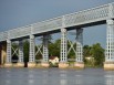 Pont Eiffel de Cubzac : travail de maçonnerie sur les voûtes