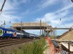 Chantier du nouveau pont route des Frais Lieux à Louvres réalisé par le groupement Vinci-Perrier