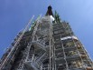 La flèche de la cathédrale de Rouen s'enveloppe d'un échafaudage géant