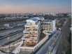 Irrigo, nouvel immeuble de bureaux sur les berges du canal de l'Ourcq