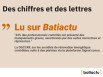 Des chiffres et des lettres