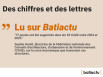Des chiffres et des lettres