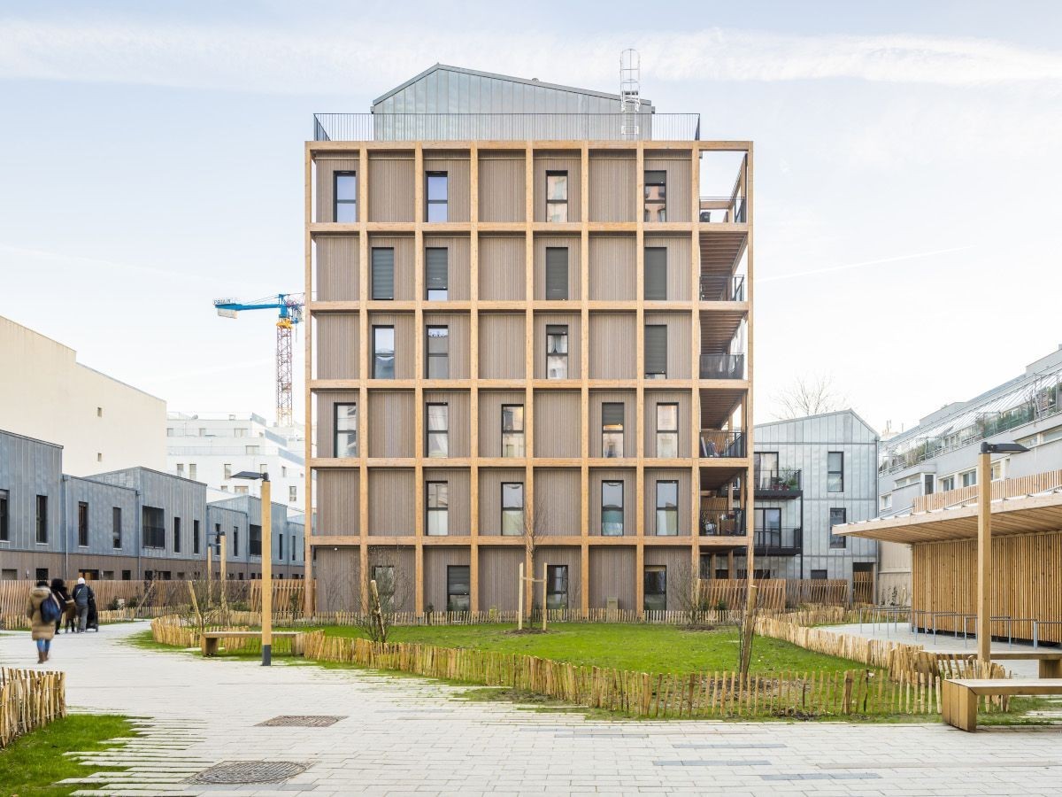Construction de logements sociaux en structure bois