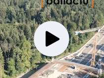 Au coeur du chantier : un des premiers ponts ...