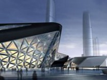 Zaha Hadid dessine l'opéra de Canton (diaporama)