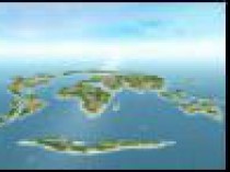 Des îles en forme de planisphère géant au large ...