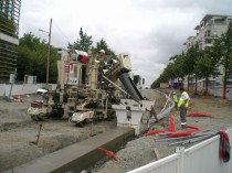 Le tramway d'Angers sur les rails