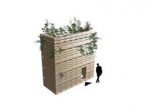 Une maison en cagettes pour les Parking Day