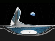 Un stade olympique sur la lune