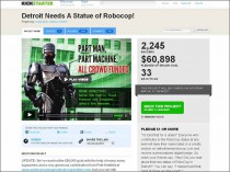 Robocop aura peut-être sa statue à Detroit