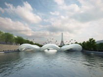 Un trampoline au-dessus de la Seine, c'est ...