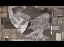 Deux artistes français signent une fresque géante