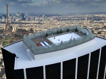 Une patinoire sur la tour Montparnasse qui domine ...