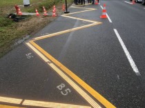 La route lumineuse Flowell testée en Vendée