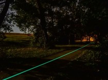 Une piste cyclable photoluminescente inaugurée à ...