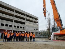 Un chantier de démolition aux portes de Paris