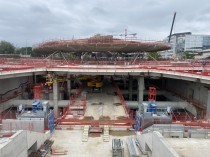 A Noisy-Champs, le dôme de la future gare sort de ...