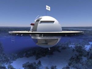La soucoupe flottante, cet habitat r&eacute;tro-futuriste