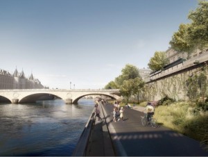 Quatre places parisiennes rebois&eacute;es