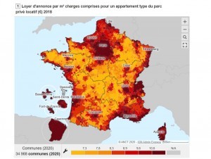 L'Etat lance une carte de France des loyers