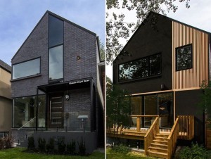 Cette maison crée la surprise avec deux façades différentes