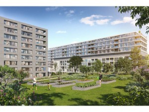 A Genève, un nouveau quartier pour désenclaver une maison de retraite bâti par Bouygues