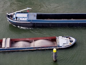 Le fret fluvial porté par une belle croissance des matériaux de construction