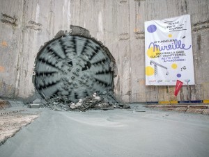 Sur la future ligne 16, un tunnelier achève une mission, un autre prépare son entrée