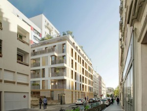 BBA signe le premier immeuble de logements avec façade à ossature bois et revêtement béton