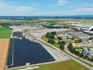 Une future ombrière photovoltaïque XXL à l'aéroport de Lyon