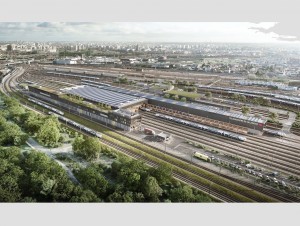 A Villeneuve-Saint-Georges, le futur technicentre Transilien construit par Eiffage