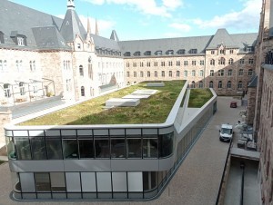 L'Hôtel des Postes de Strasbourg met du vert en c'ur de parcelle