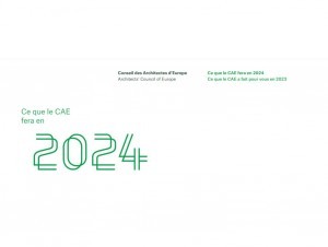 Le Conseil des architectes d'Europe dévoile sa trajectoire pour 2024